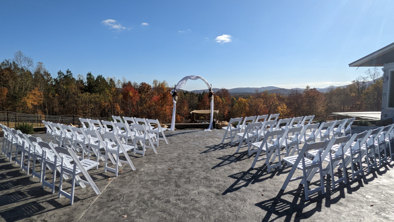 Wedding ceremony area